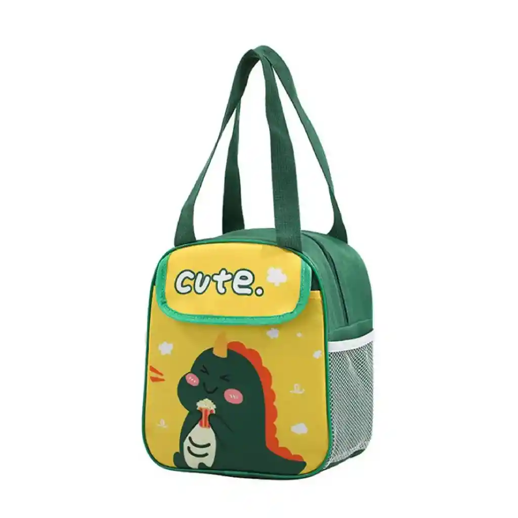 Bolso Lonchera Porta Comida Térmico Infantil Dinosaurio