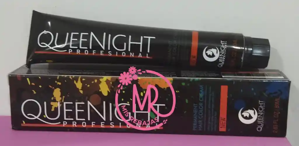 Tinte Profesional Queenight Rubio Medio Cobrizo Por 80 Ml (7.46)