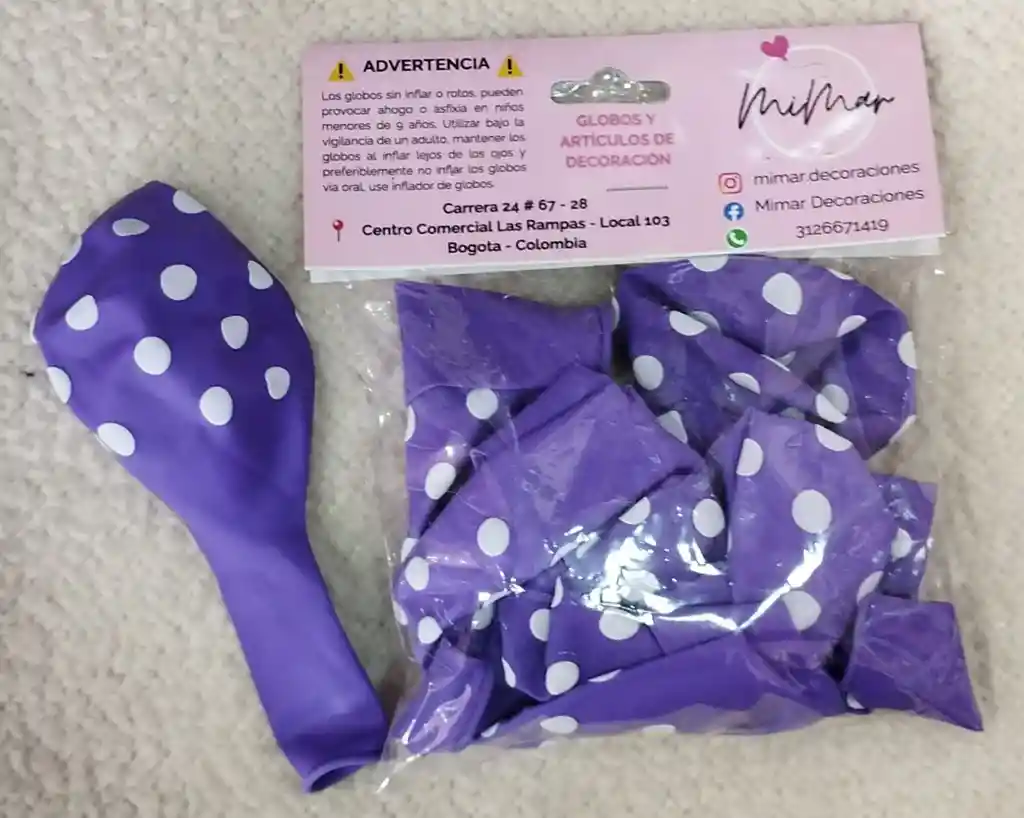 Bombas Polka Color Morado