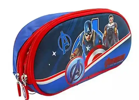 Kit X3 Maleta Capitan America Lonchera Cartuchera Niño Pqñ