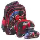 Kit X3 Morral Maleta Spiderman + Lonchera + Cartuchera Grand( Oficio)