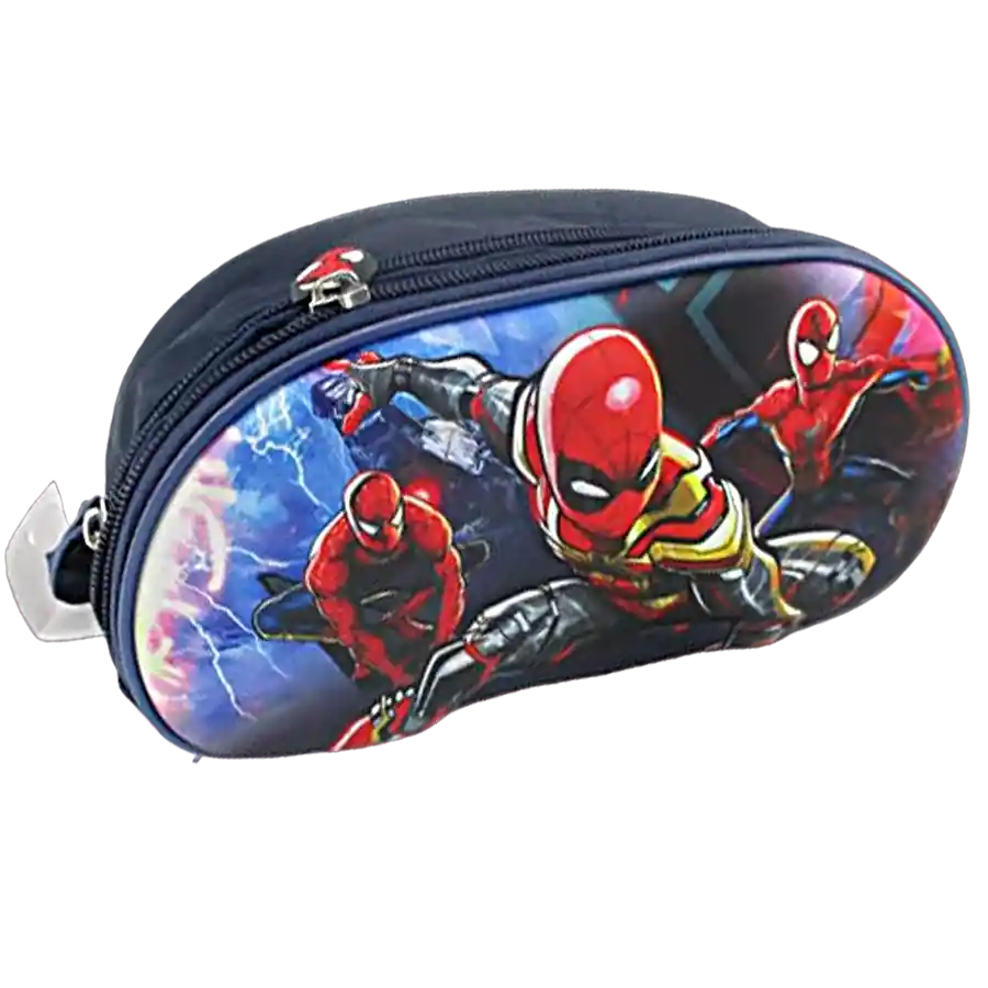 Kit X3 Morral Maleta Spiderman + Lonchera + Cartuchera Grand( Oficio)