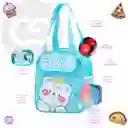 Bolso Lonchera Porta Comida Térmico Infantil Rosa De Conejo