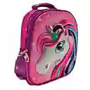 Kit X2 Maleta Morral Unicornio Pony Escolar + Cartuchera( Pequeña)