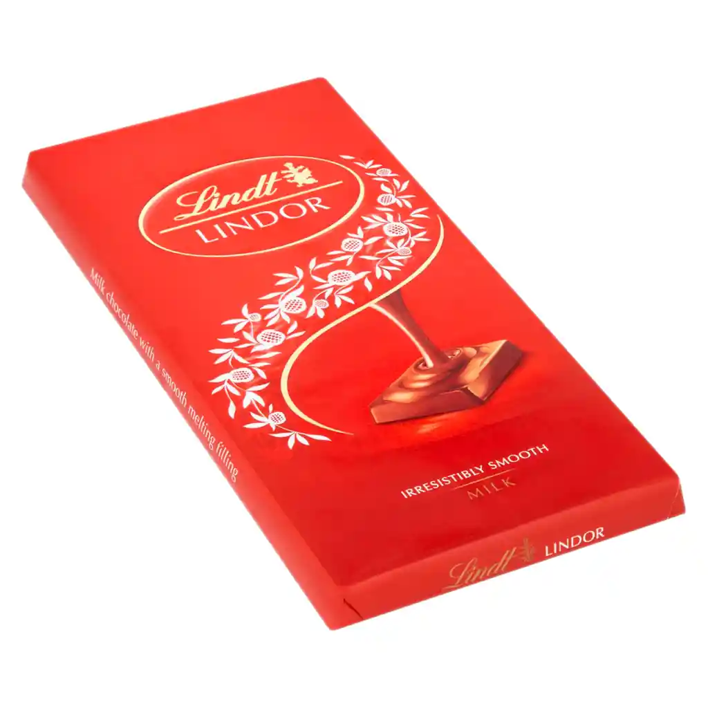Chocolate Suizo Lindt Lindor Caja 100g Importado Leche Rojo