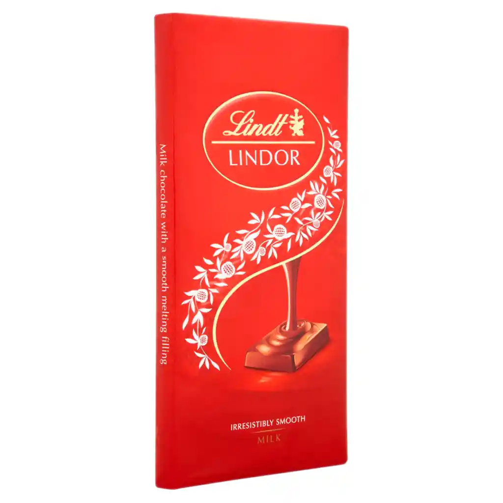 Chocolate Suizo Lindt Lindor Caja 100g Importado Leche Rojo