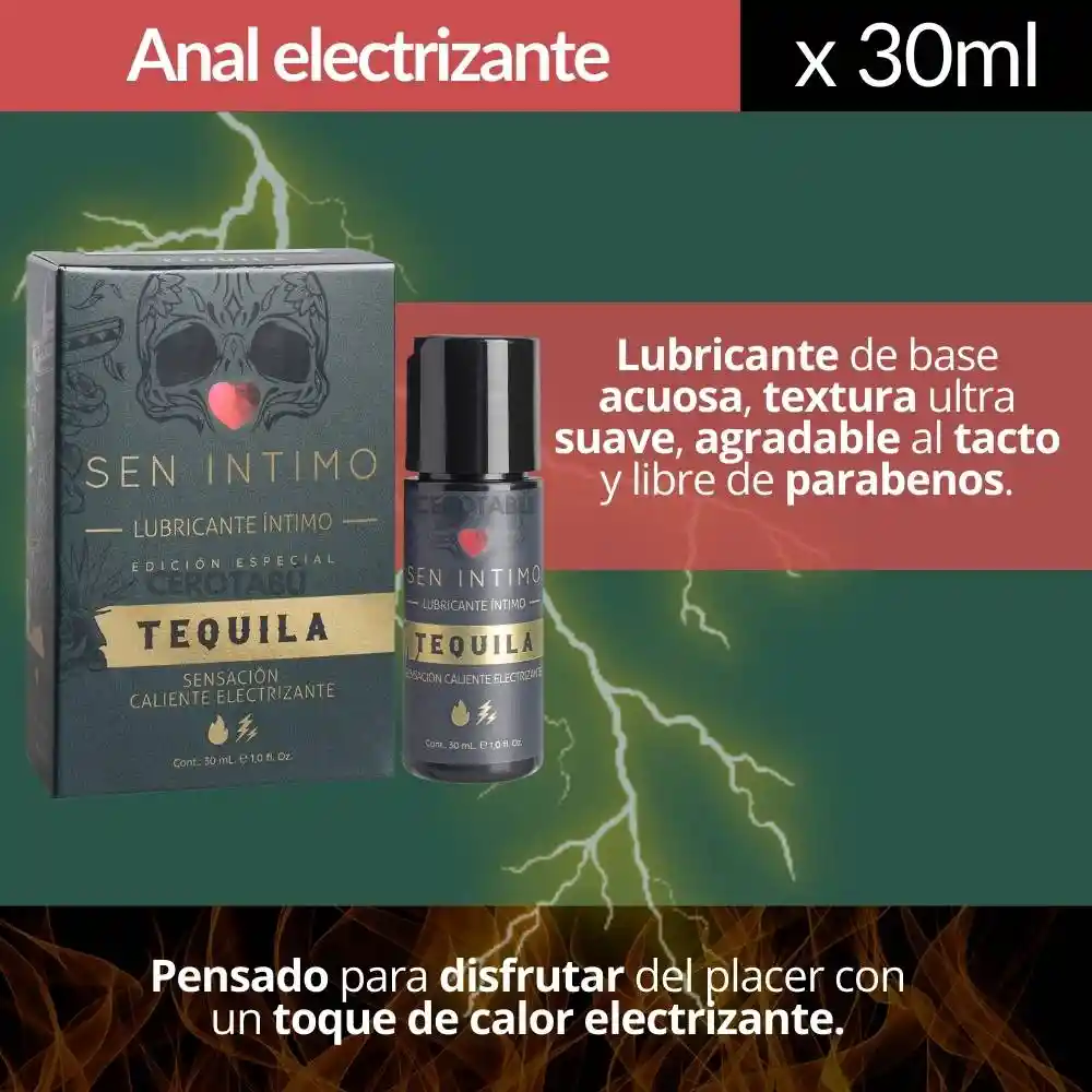 Lubricante Intimo Sensación Caliente Electrizante Tequila