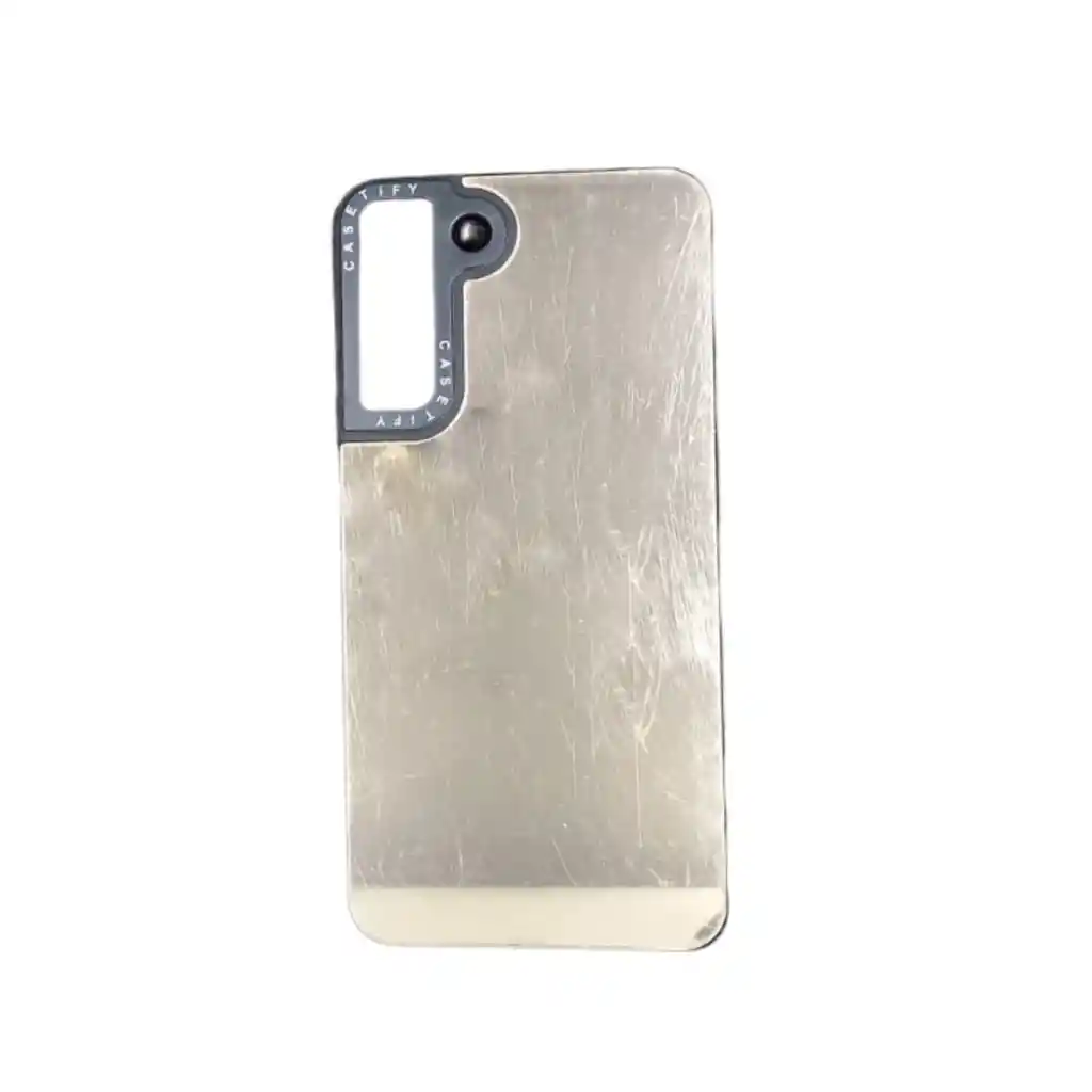 Forro Silicon Case Tify Espejo Samsung S22 Plus Dorado