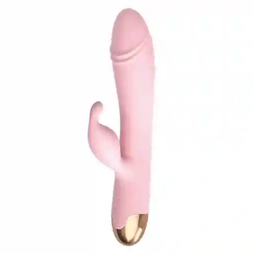 Vibrador Doble Estimulación Con Rotación Rosado Recargable Lust