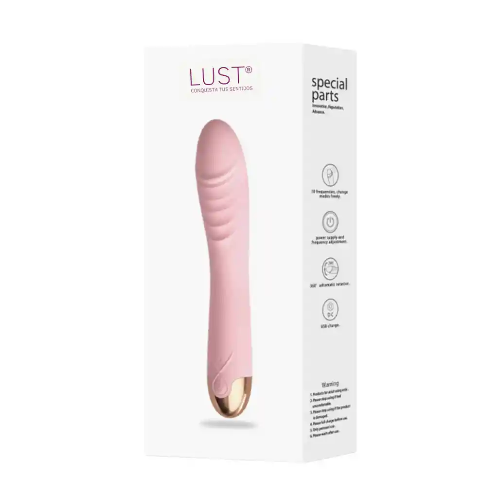 Vibrador Punto G Con Rotación Recargable Lust