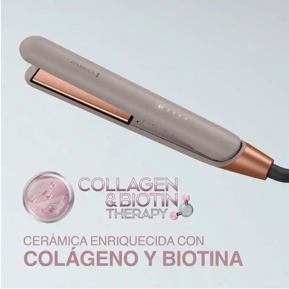Plancha Alisadora Colgaeno Y Biotina Remington S31a-110f