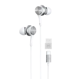Maxell Audifo Eb-xc1 Tipo-c C/adaptador Usb In Ear White