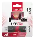 Maxell Memoria Usb Flix 16gb Black/red Puerto 2.0