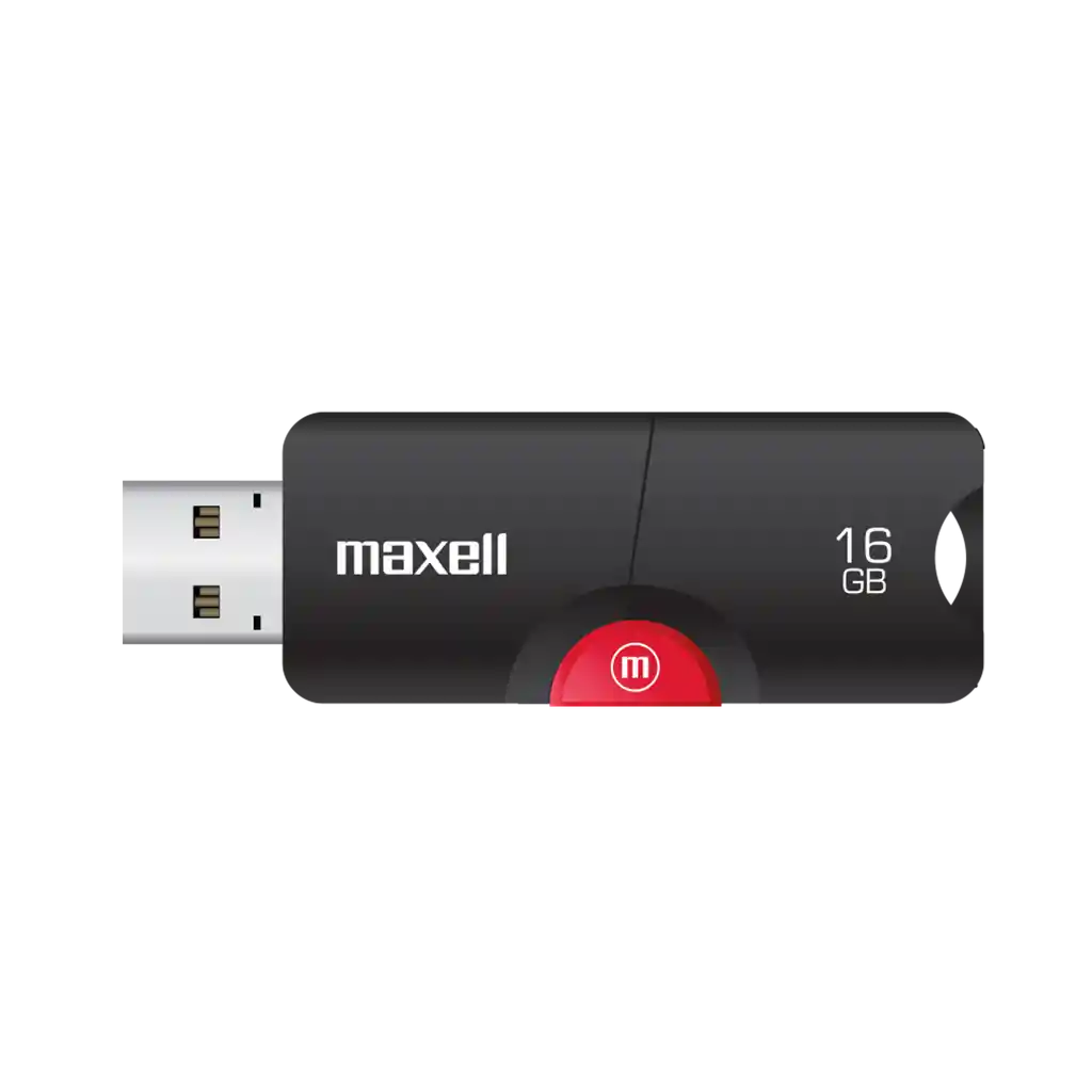 Maxell Memoria Usb Flix 16gb Black/red Puerto 2.0