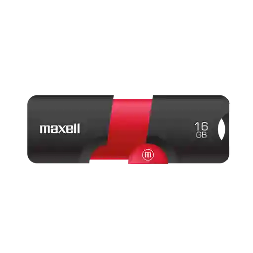 Maxell Memoria Usb Flix 16gb Black/red Puerto 2.0