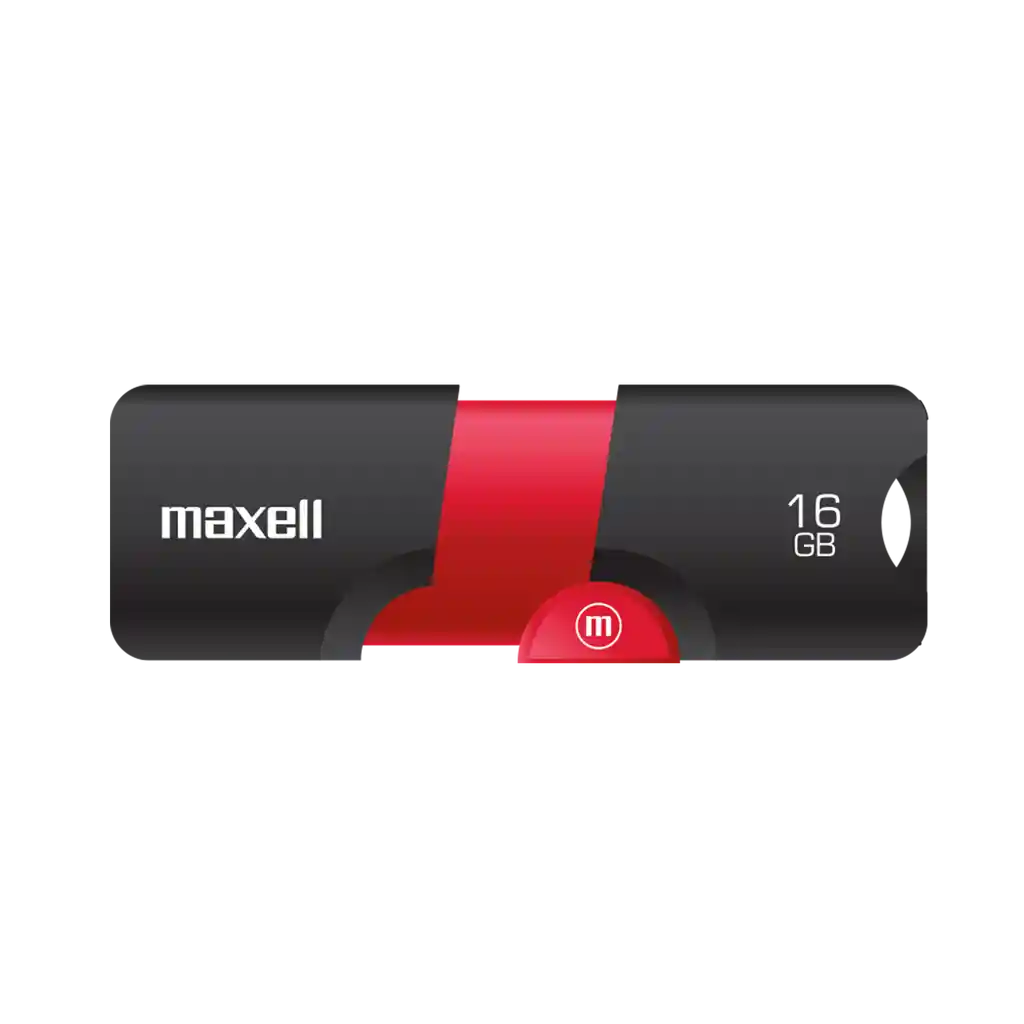 Maxell Memoria Usb Flix 16gb Black/red Puerto 2.0