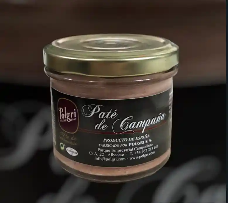 Pate De Campaña De Cerdo Para Untar 100gr