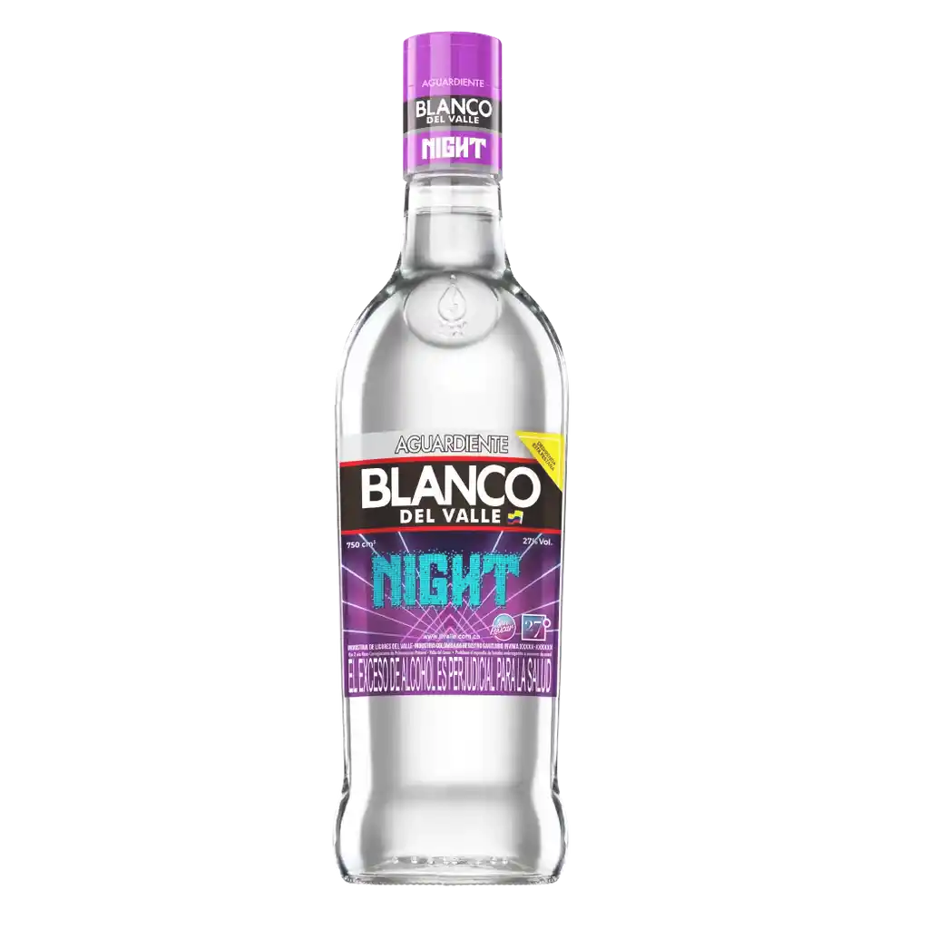 Aguardiente Blanco Night 750 Ml