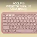 Teclado Bt Multidispositivo Logitech Pebble Keys 2 K380s, Rosado