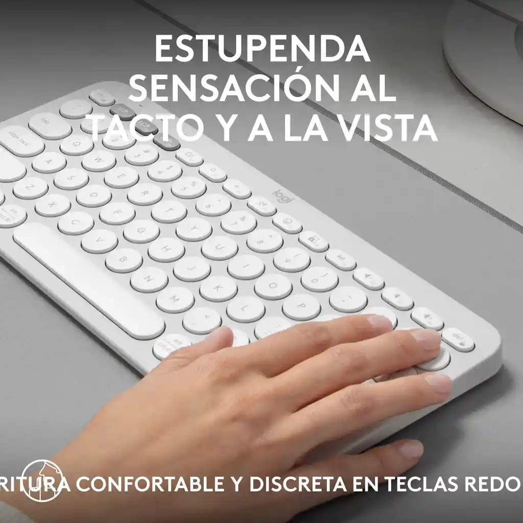 Teclado Bt Multidispositivo Logitech Pebble Keys 2 K380s, Blanco