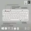 Teclado Bt Multidispositivo Logitech Pebble Keys 2 K380s, Blanco