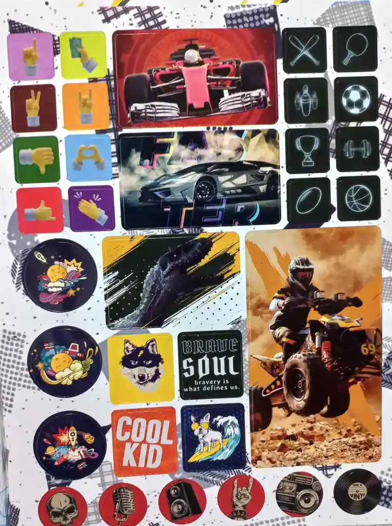 Cuaderno Cosido Grande Con Sticker Masculino, 100h Cuadriculado - Norma