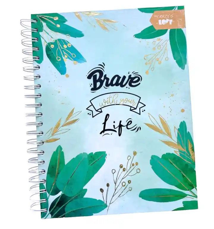 Disponible - Cuaderno 7 Materias De Mujer Argollado 175 Hojas Cuadriculado Brave Crazy`s