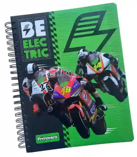 Cuaderno 7 Materias Cuadriculado De Hombre 175 Hojas Be Electric Primavera