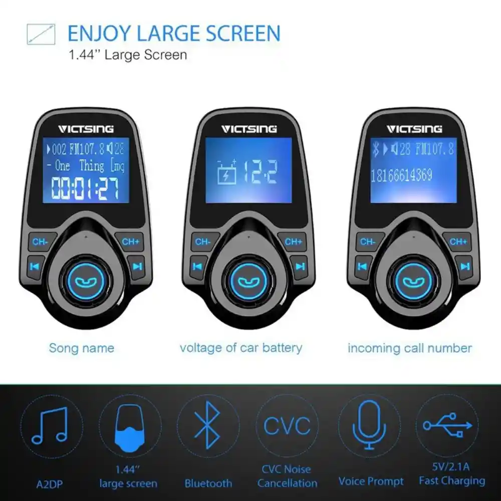 Adaptador Car Bluetooth Transmisor Fm Para Auto Manos Libres