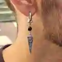 Arete Solitario Pendiente Candonga Flecha Ónix