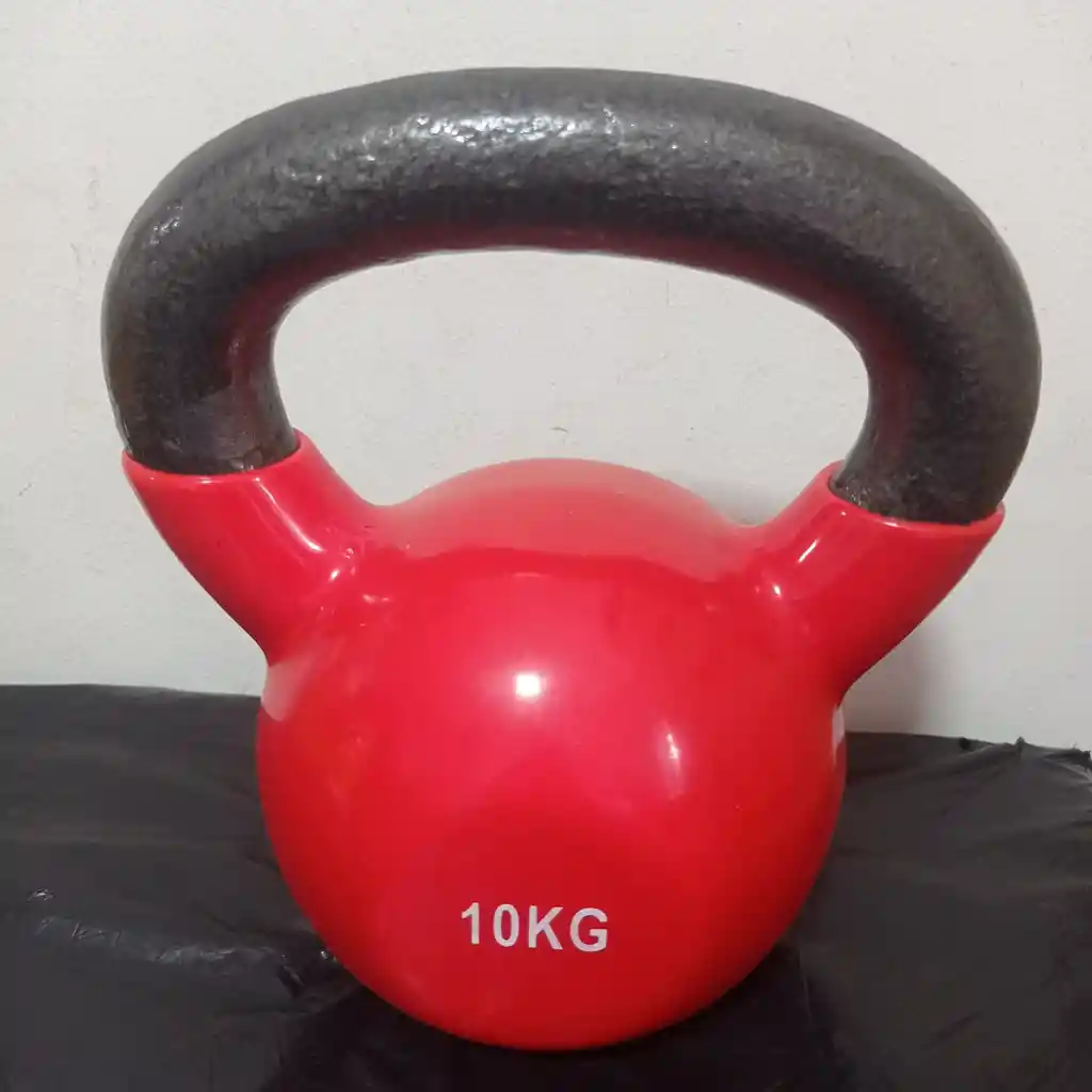 Kettlebell Mancuerna Pesa Rusa 10 Kg Encauchetada