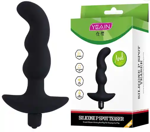 Plug Anal Con Vibración 15cm Yeain Yy802 Silicone P Spot Teaser