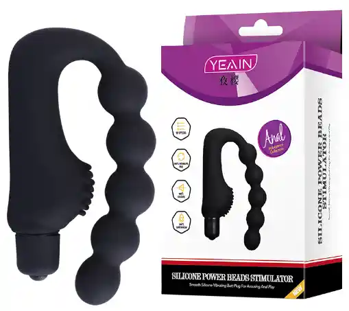 Bolas Anales Con Vibración 21cm Yeain Yy804 Silicone Power Beads