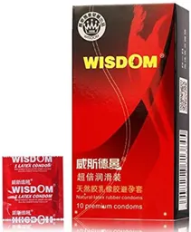 Caja Condones X 10 Premium Wisdom Latex Condon Preservativo
