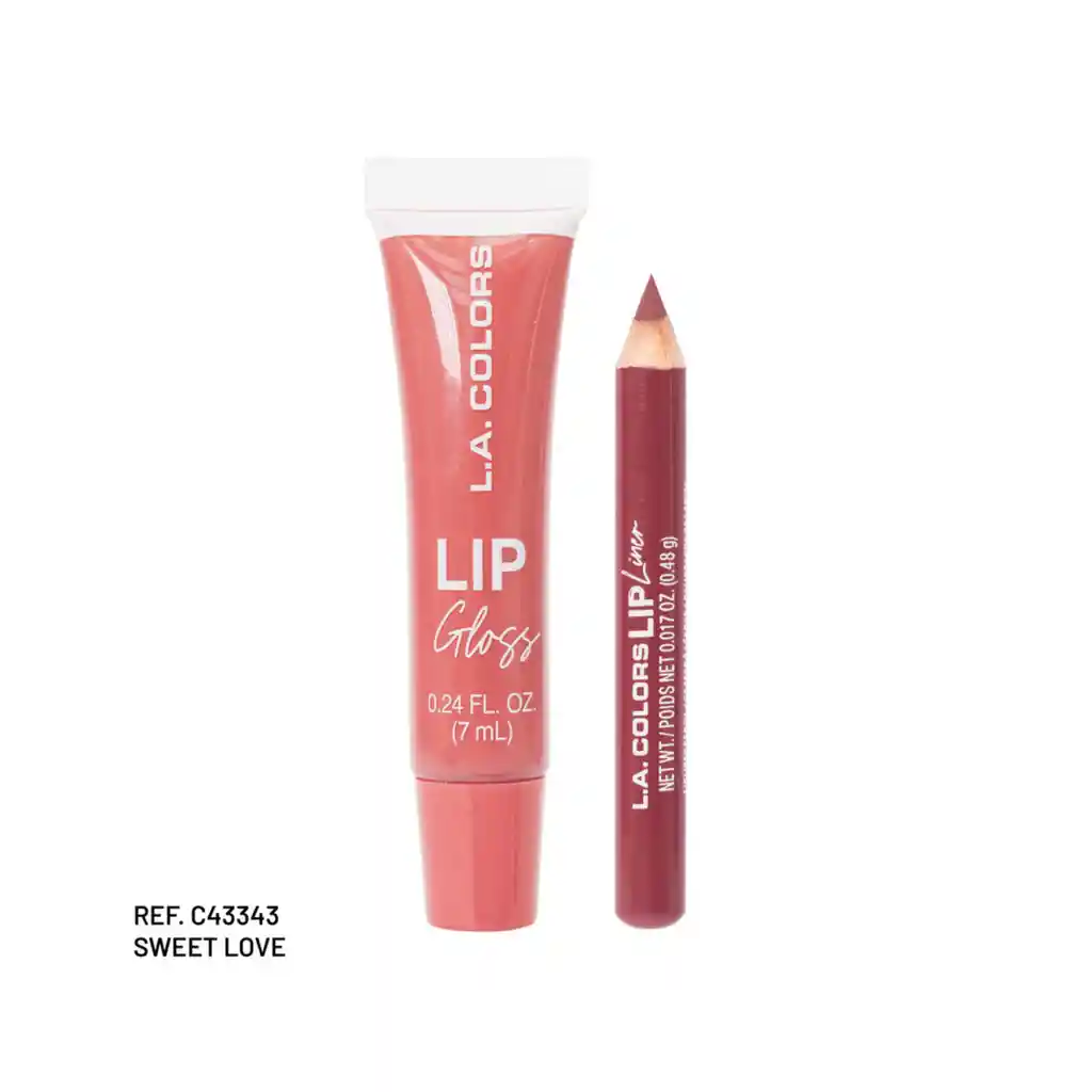 Kit X 2 Para Labios Gloss Y Delineador L.a. Colors