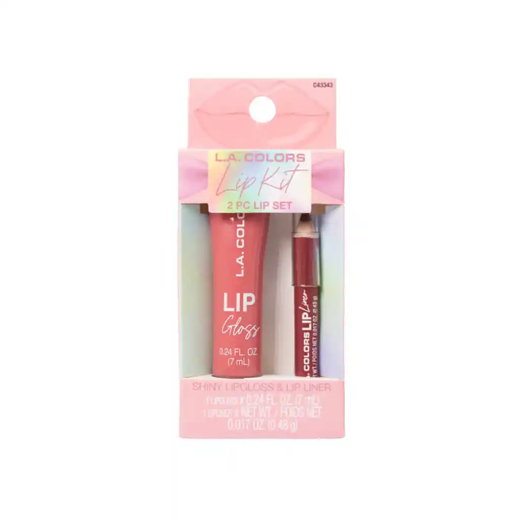 Kit X 2 Para Labios Gloss Y Delineador L.a. Colors