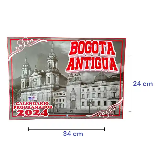 Almanaque Calendario Programador Bogotá Antigua 2024