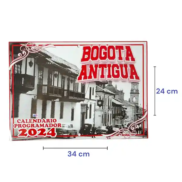 Almanaque Calendario Programador Bogotá Antigua 2024