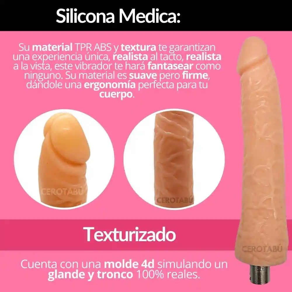 Dildo Realista Repuesto Para Sex Machine Juguete Sexual