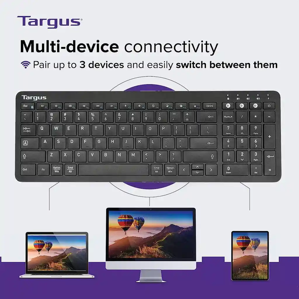 Targus Akb863 Teclado Multidispositivo Bluetooth 5.1 / Español