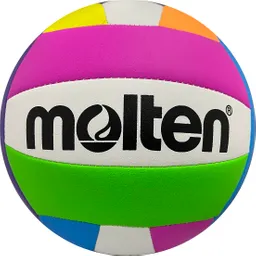 Balón De Voleibol Molten Playa Cosido Ms500 Neon Original