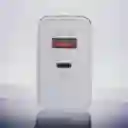 Cargador Ultra 2 Puertos S 22~5g Usb Tipo C~35w Blanco