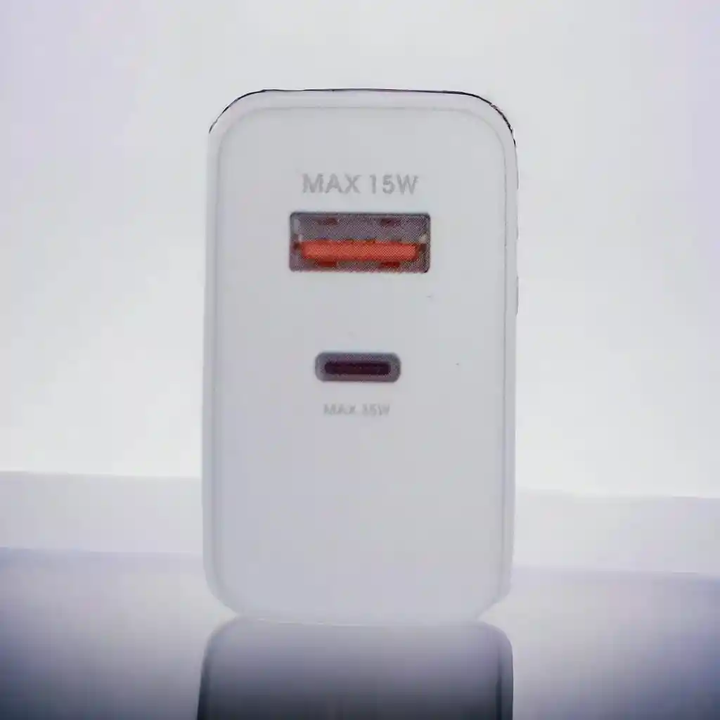 Cargador Ultra 2 Puertos S 22~5g Usb Tipo C~35w Blanco