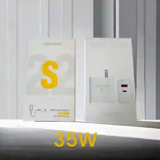 Cargador Ultra 2 Puertos S 22~5g Usb Tipo C~35w Blanco