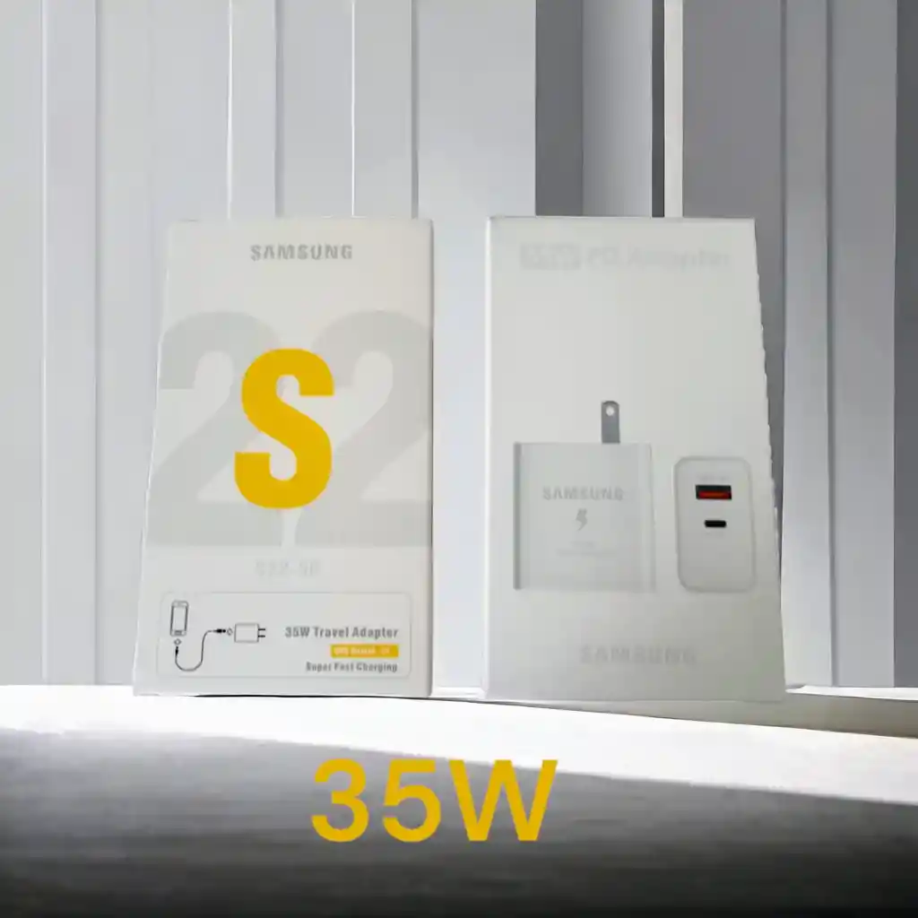 Cargador Ultra 2 Puertos S 22~5g Usb Tipo C~35w Blanco