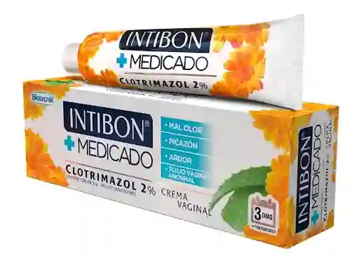 Intibon Medicado Crema Vaginal (clotrimazol 2%) X 3 Aplicadores