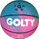Balón De Baloncesto Golty #7 Competencia Colors Caucho/rosado.