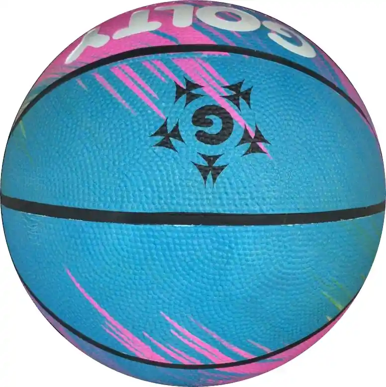 Balón De Baloncesto Golty #7 Competencia Colors Caucho/rosado.