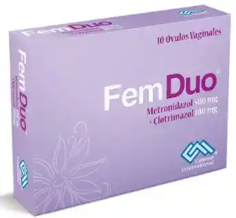 Fem Duo Ovulos (metronidazol 500 Mg+ Clotrimazol 100 Mg) Caja