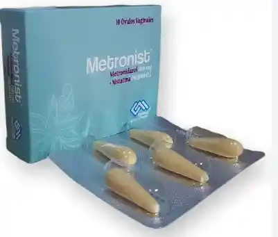 Metronist Ovulos (metronidazol 500 Mg+ Nistatina 100000ui) X Caja
